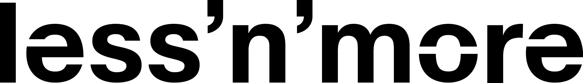 Less 'n' more Logo